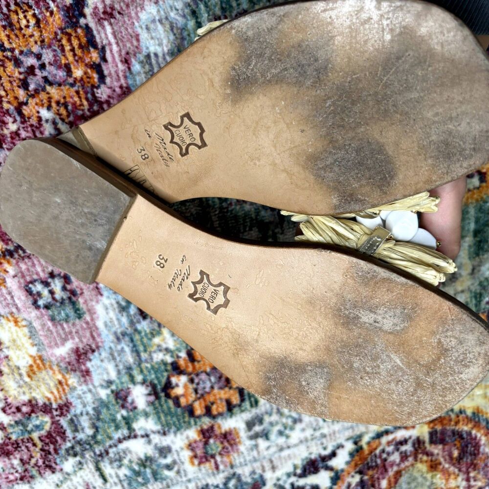 Musa London Raffia Slide Sandals - Picture 3 of 4